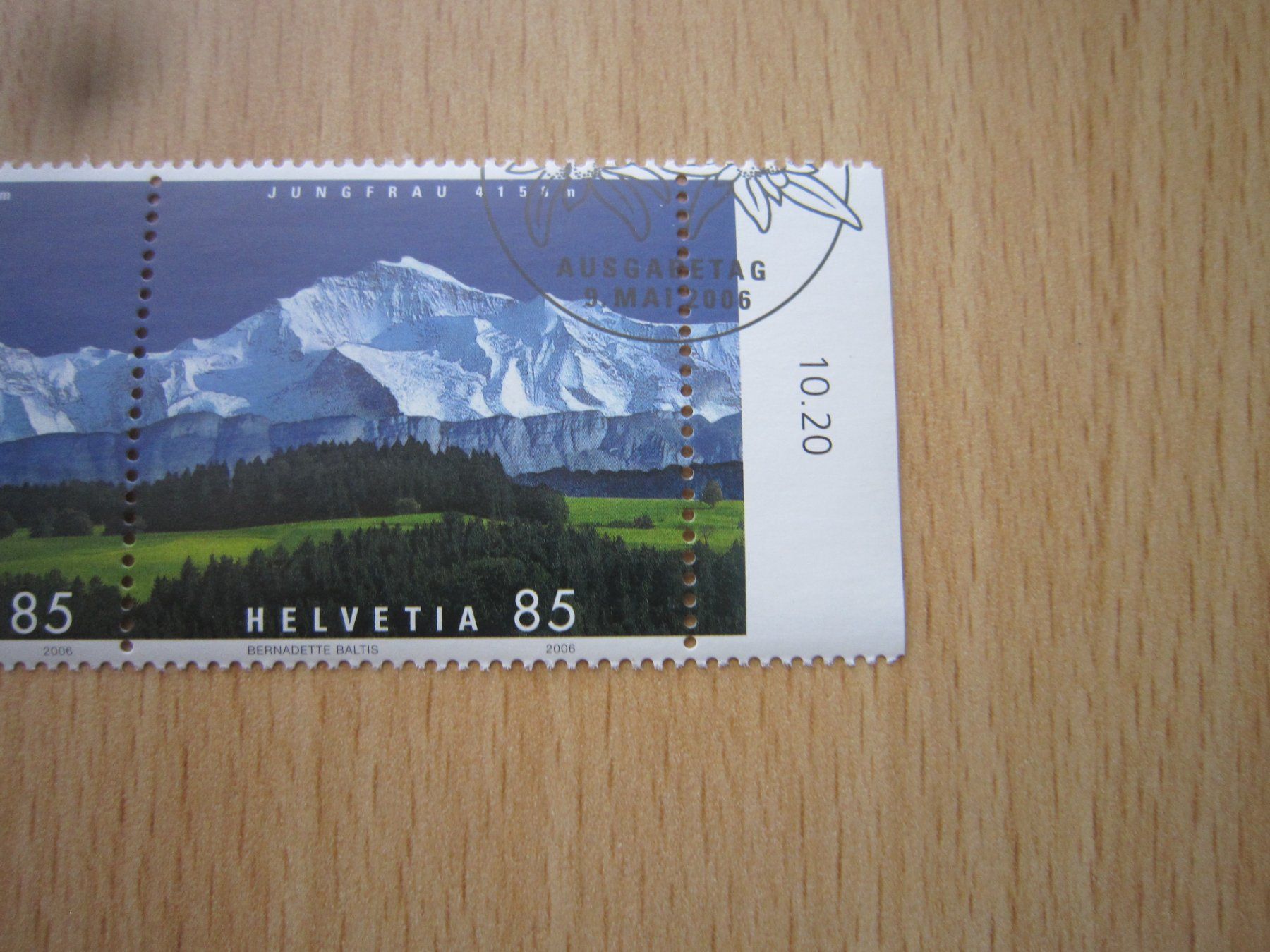 Tutti i francobolli: Block 2006 Eiger Mönch und Jungfrau – Usato da Giubiasco venduto da sal_9j6w 2