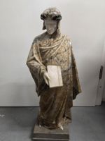 Dante Alighieri Skulptur Alabaster  signiert