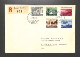 1955 FDC Pro Patria Ersttagsbief "DEUTSCH" Einschreiben