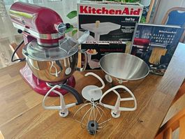 KitchenAid Artisan 5KSM125, Empire Red, viel Zubehör