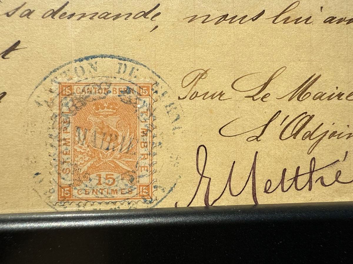 Documenti: Lettre de recommandation concernant Henri Burger 1893 – Usato da Schmitten FR venduto da Hohezelg 2