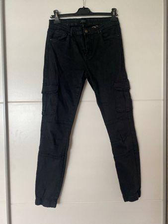 Damen Cargo Hose schwarz Grösse 40