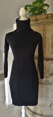 Ralph Lauren Strickkleid 100% Merinowolle Schwarz Gr. S 