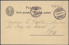 FR Lac Noir - Stabstempel - Fribourg - Karte - Schwarzsee
