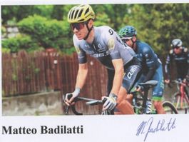 Autogrammfoto von Radrennfahrer Matteo Badilatti CH