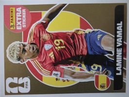 Seltenes Panini FIFA Extra Gold Sticker Lamine Yamal 🇪🇸