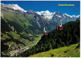 Zinal - Luftseilbahn Sorebois