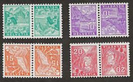 Schweiz 4 Kehrdruck postfrisch Katalog 32.-