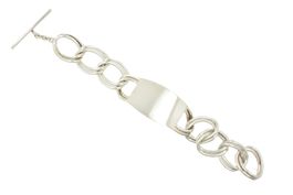 Vintage Armband mit Plakette 800 Silber 20 cm *S4614