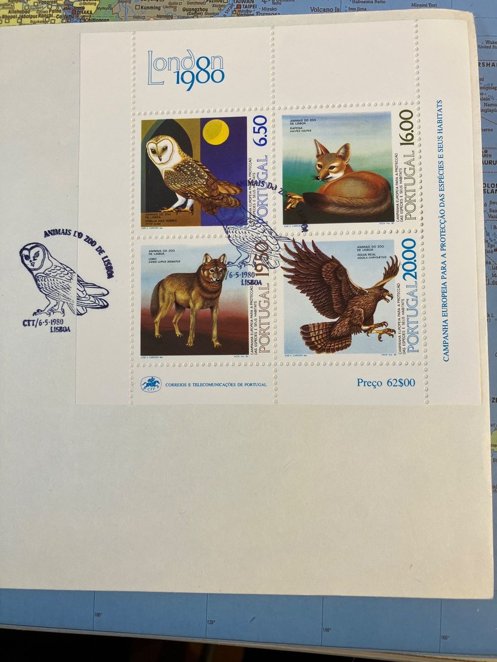 Tutti i francobolli: 1980 Animals do Zoo de Lisboa – Usato da Cunter venduto da Bicasi58 1