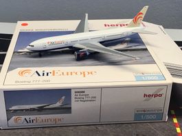 Herpa Air Europe Boeing 777-200, 1:500 Modelflugzeug