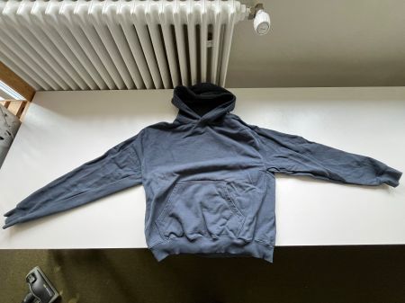 8MI Rue Porter Blank Hoodie – Washed Blue – Top Zustand