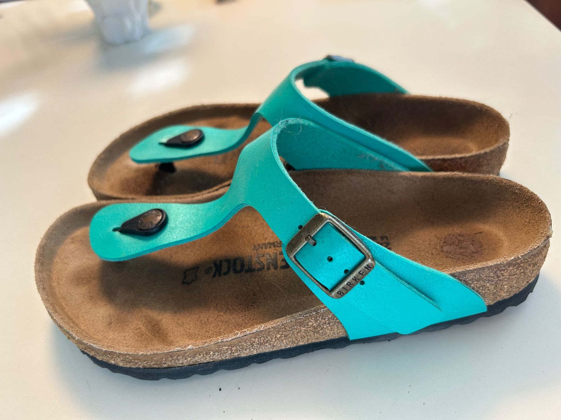 Birkenstock Chaussures femmes: Birkenstock Türkis, Grösse 37 – D'occasion à Schüpfen par Anjah 1