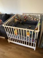 Laufgitter Geuther höhenverstellbar weiss mit Einlage