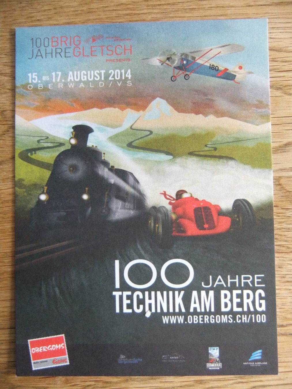 Cartoline postali: 100 J Technik am Berg 15.-17.8.2014 Oberwald – Usato da St. Niklaus VS venduto da wunschlos54
