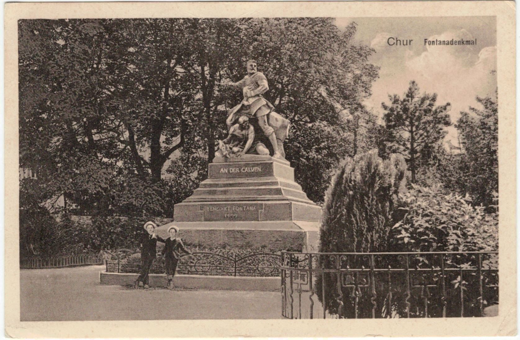 Cartes postales: GR 257 Chur Fontanedenkmal – D'occasion à Fribourg par philafri