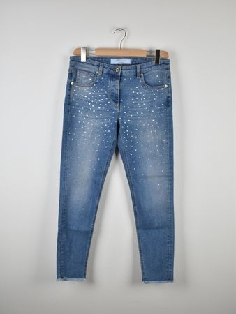 Blumarine Jeans Gr.40 mit Steinchen besetzt