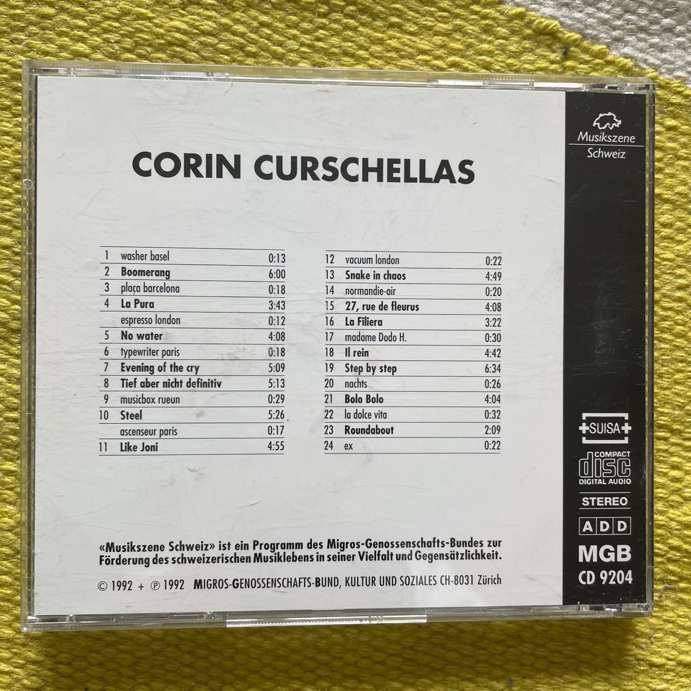 CD: CORIN CURSCHELLAS-MUSIC LOVE ME – Usato da Rorschacherberg venduto da CD-Roli 1