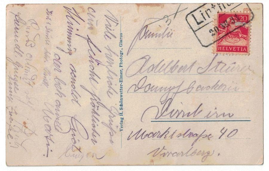 Cartoline postali: Planurahütte, gelaufen 1931 – Usato da Frauenfeld venduto da POML 1