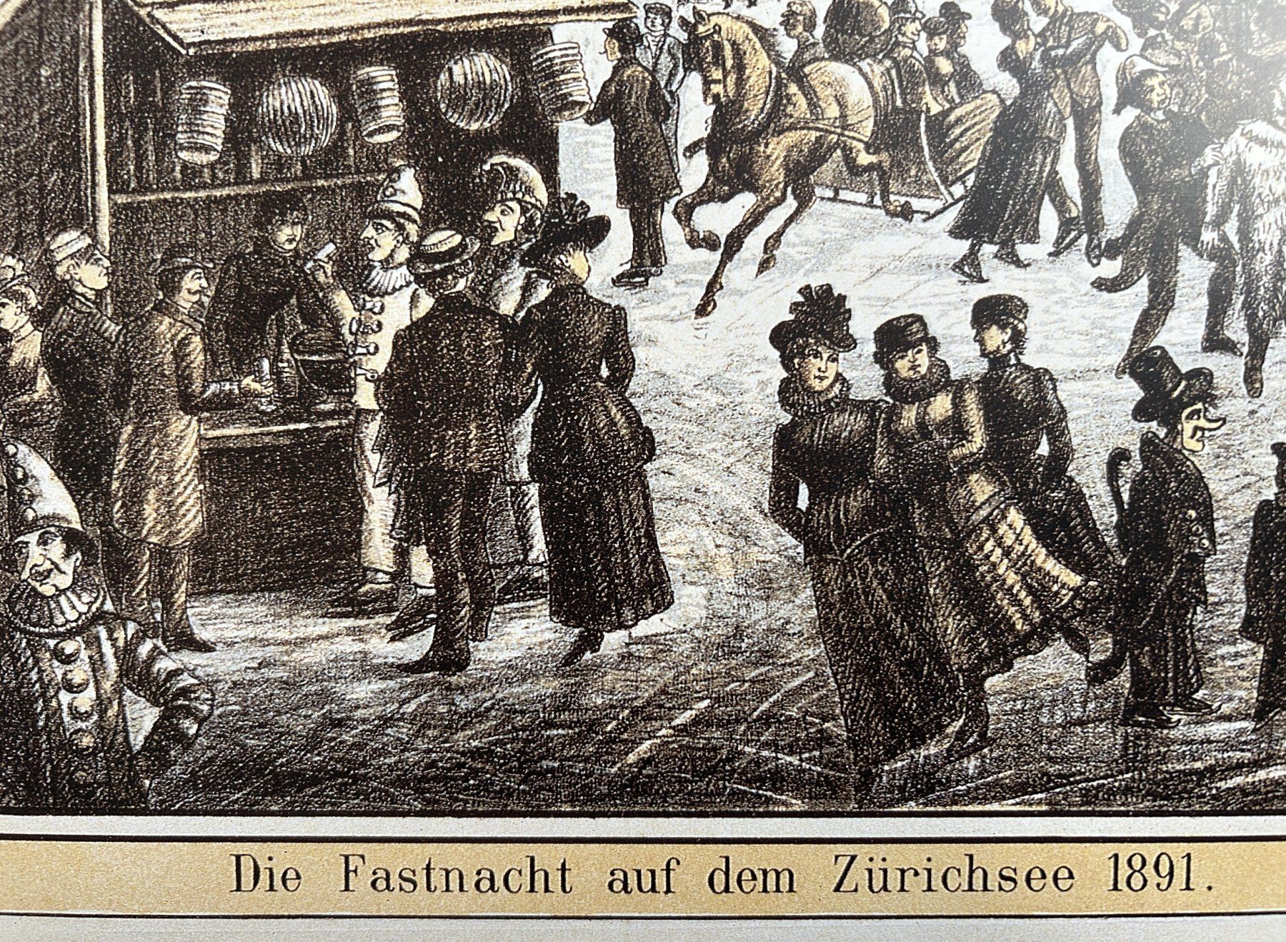 Poster & Bilder: SEEGRÖRNI IN ZÜRICH 1891 – Gebraucht aus Zürich von Domus09 2