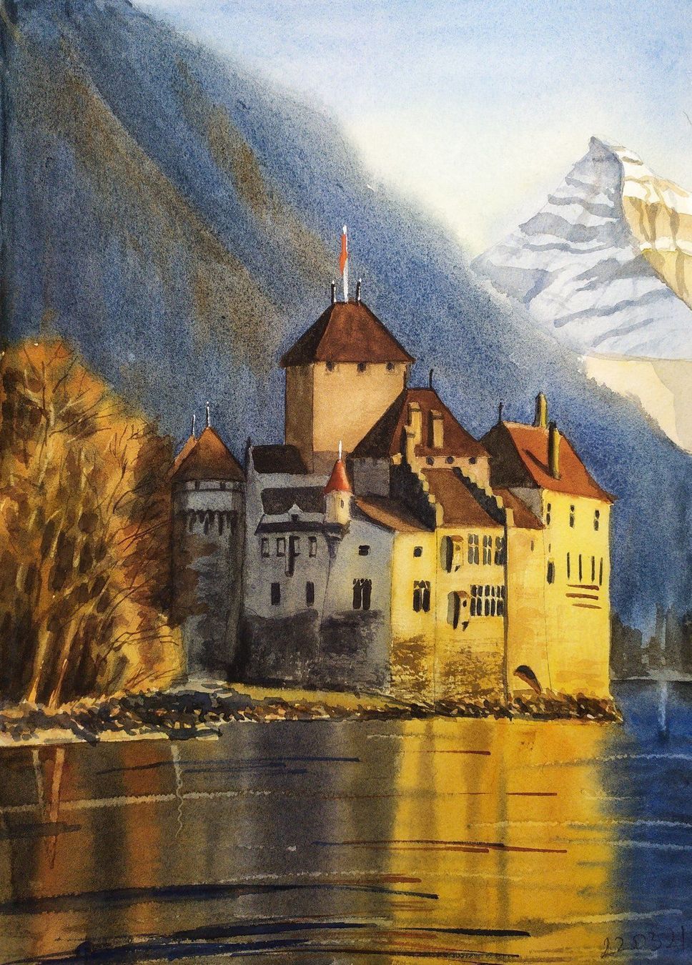 Gemälde: Chàteau de Chillon – Neu (gemäss Beschreibung) aus Inwil von mm70