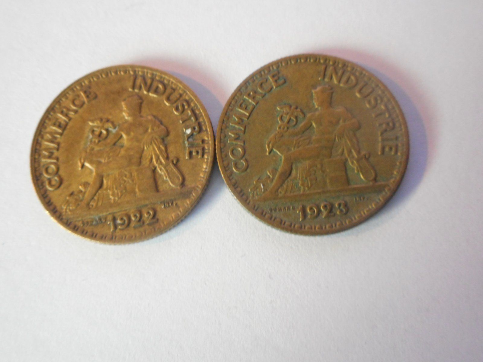 Alle Münzen: 1922+1923  Bon pour 50 Centiemes – Gebraucht aus Kriegstetten von pizlad2010 1