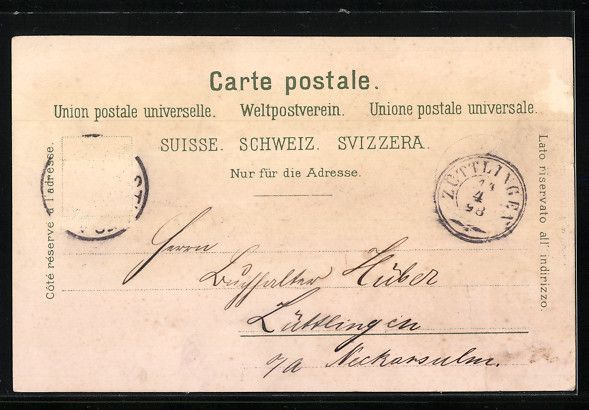 Cartoline postali: Litho Rigi, Schreiber's Rigi-Kulm Hotels – Usato da Berlin venduto da bartko-reher 1