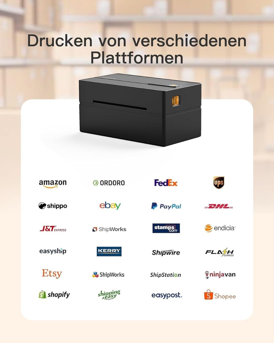 Stampanti: Thermo Etikettendrucker 4x6 Bluetooth Versand – Nuovo e nell'imballaggio originale da Suhr venduto da SchnapperCH 4