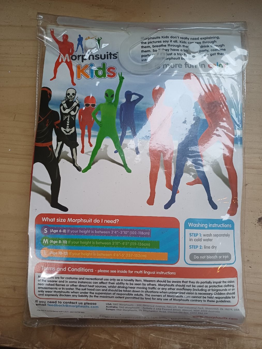 Costumes: Morphsuits Kids – Neuf avec emballage d'origine à Gipf-Oberfrick par LuuserSieche2004 1