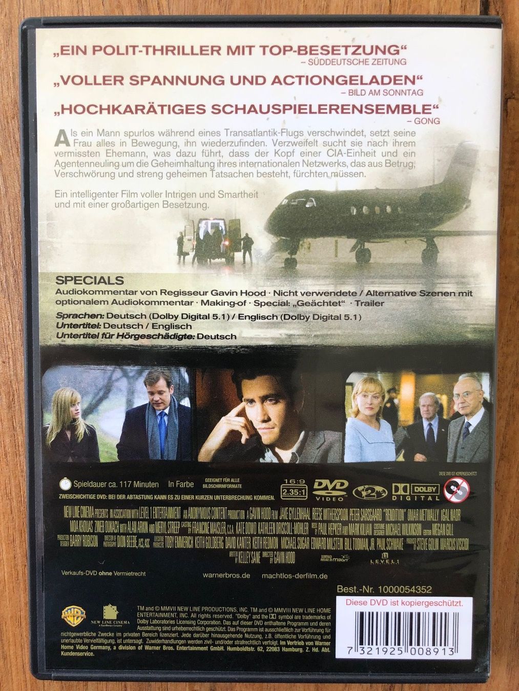 Tutti i DVDs: DVD Rendition - Machtlos – Usato da Belp venduto da brb66 1