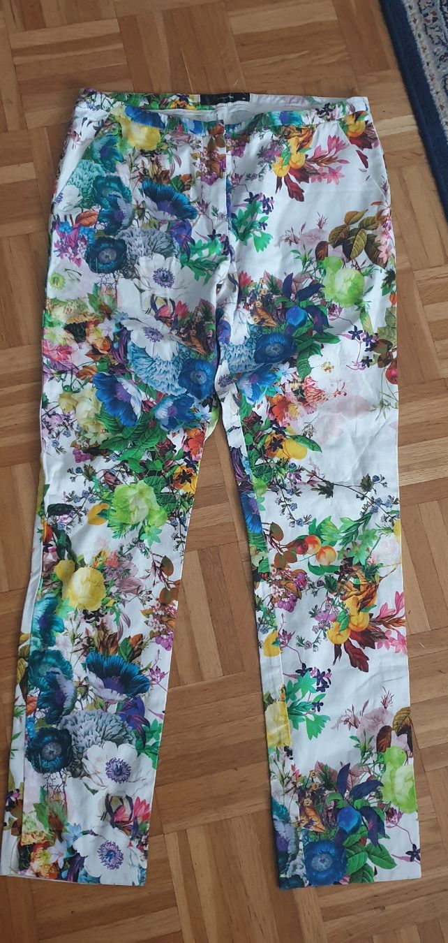 Hallhuber Pantaloni: Hallhuber blumige Hose Gr. 36 – Usato da Frenkendorf venduto da Moon111 2