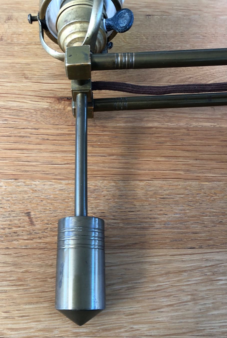 Lampen: Antike Wandlampe Messing Jugendstilglas einfache Montage – Gebraucht aus Büsserach von Urkundenflora 7