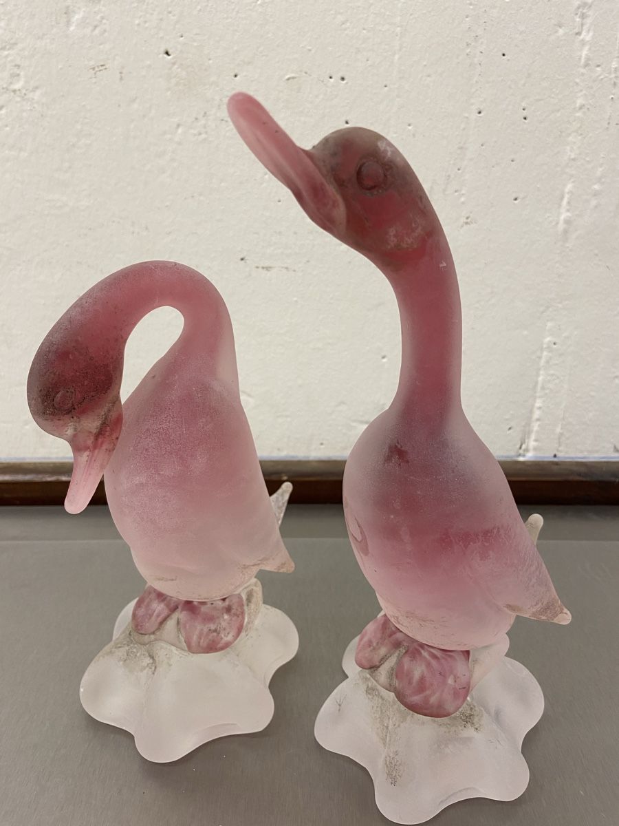 Sculture & Statue: 2 Murano Cenedese Glasenten Skulpturen – Usato da Dietikon venduto da brocki-eyra 9