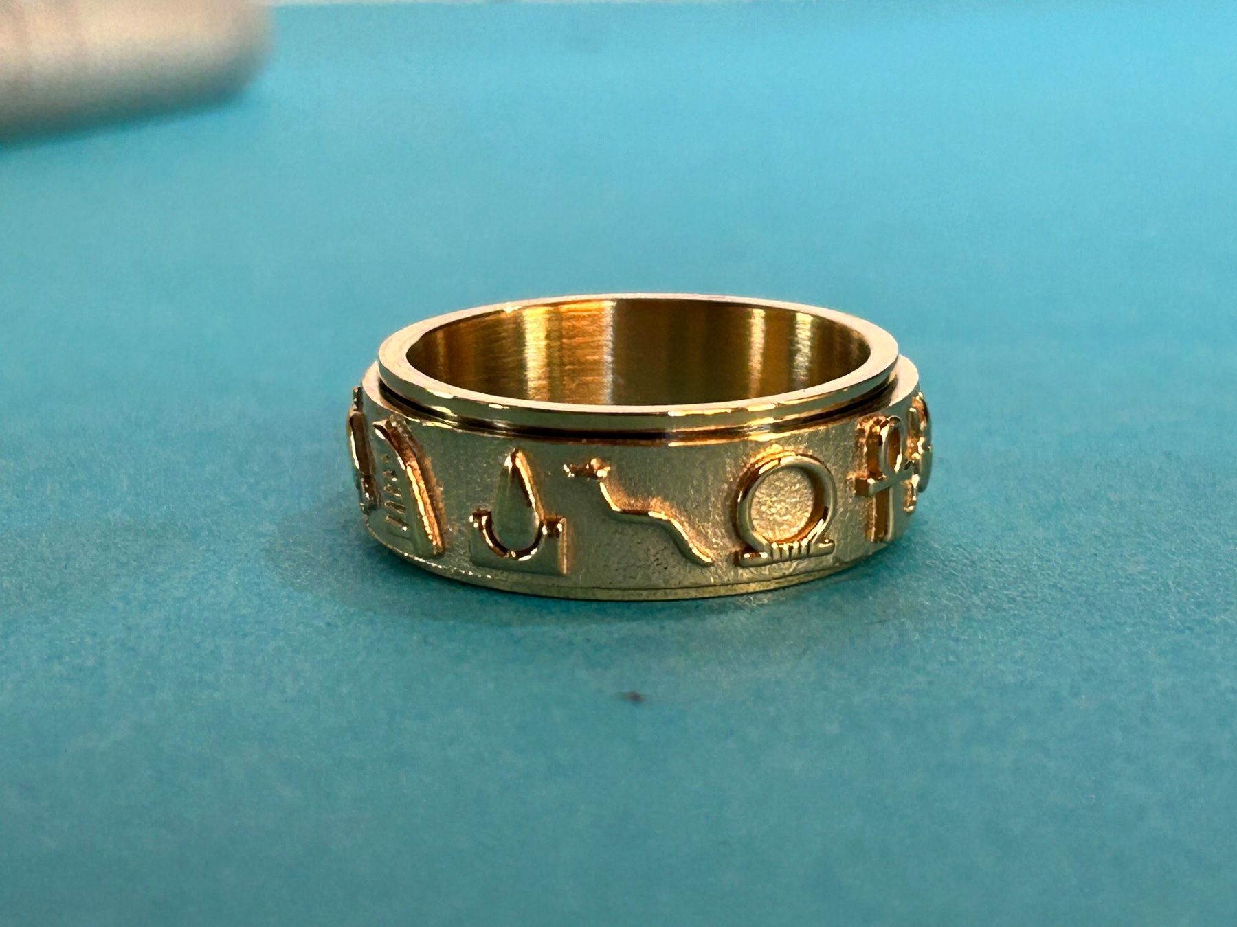 Anelli: Fingerring vergoldet Ägypten (58 oder 61) – Nuovo e nell'imballaggio originale da Laufen venduto da Bellavitaboom 1