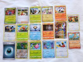 Lot de 17 cartes Pokémon 