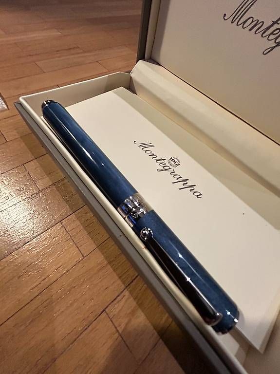 Montegrappa Penna & Evidenziatori: Stylo Roller Montegrappa 1912 Espressione  Bleu & Argent 925 – Usato da Genève venduto da fbe_ywk6