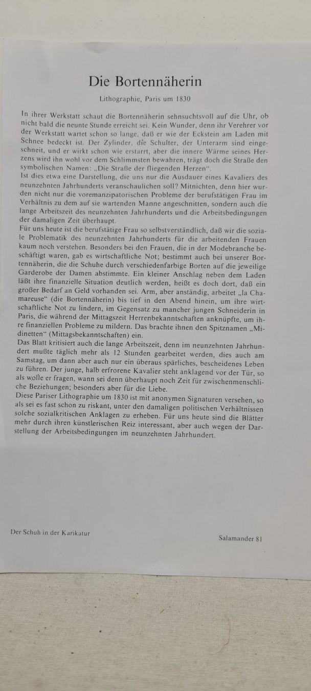 Grafiken & Lithographien: Der Schuh in der Karikatur, Lithographie – Gebraucht aus Sins von sagitarius58 3