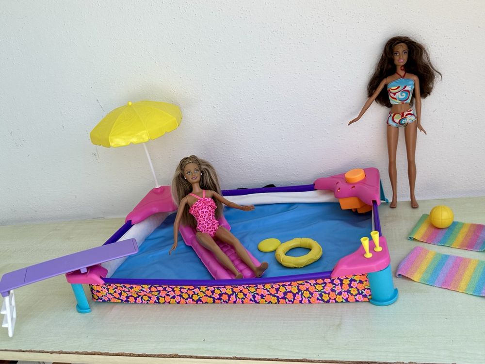 Accessoires Barbie - Spray & Play Pool Piscine Barbie Vintage - Mattel 1991 - Jeux & Jouets