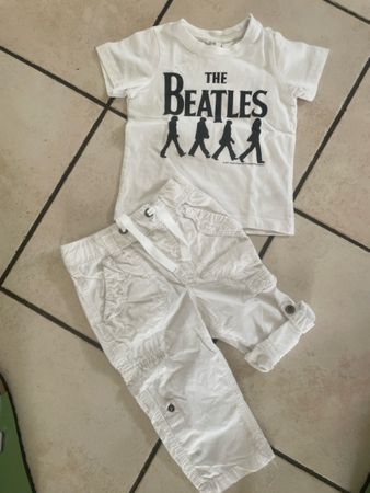 H&M Set, Gr. 80, Beatles T-Shirt &  Hose, Sommer! 😎