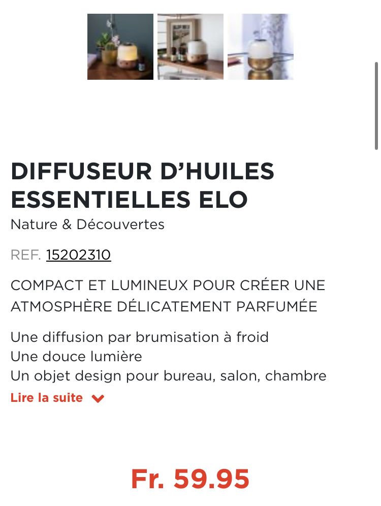 Diffusori di oli essenziali: Diffuseur d'huiles essentielles ELO – Nuovo (secondo la descrizione) da Neuchâtel venduto da lflckgr 4