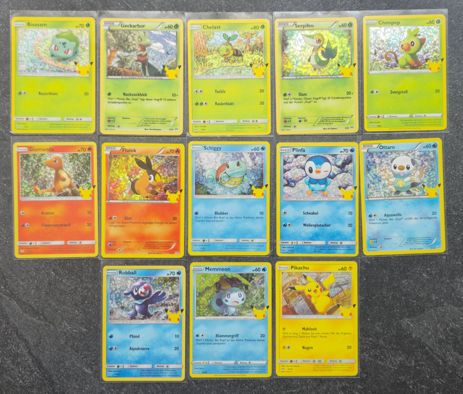 Pokémon Carte collezionabili: 13xPokemon 25 Celebrations Starter DE – Nuovo (secondo la descrizione) da Zürich venduto da Enver90