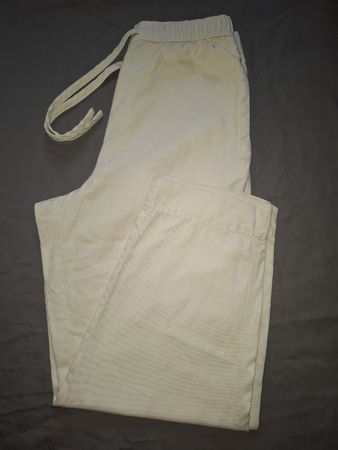 COS Pantalon cargo écru – Taille M – Coton/Lyocell/Lin