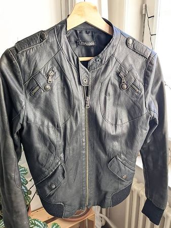 Hochwertige Lederjacke von Leonardo (Zürich), Gr. S/M
