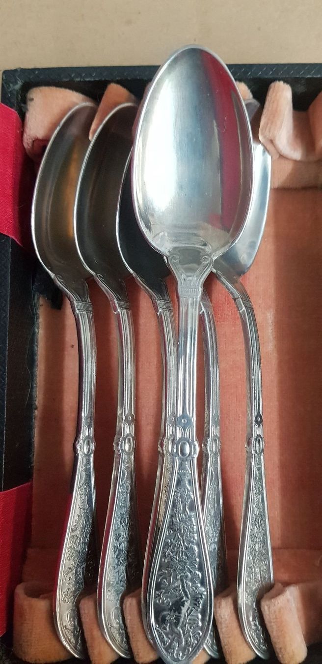 Cucchiai: Silber Löffel mit Verzierung – Usato da Eschenbach SG venduto da sternen4