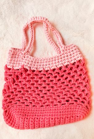 Gewebte Tasche (von mir selbst gemacht)