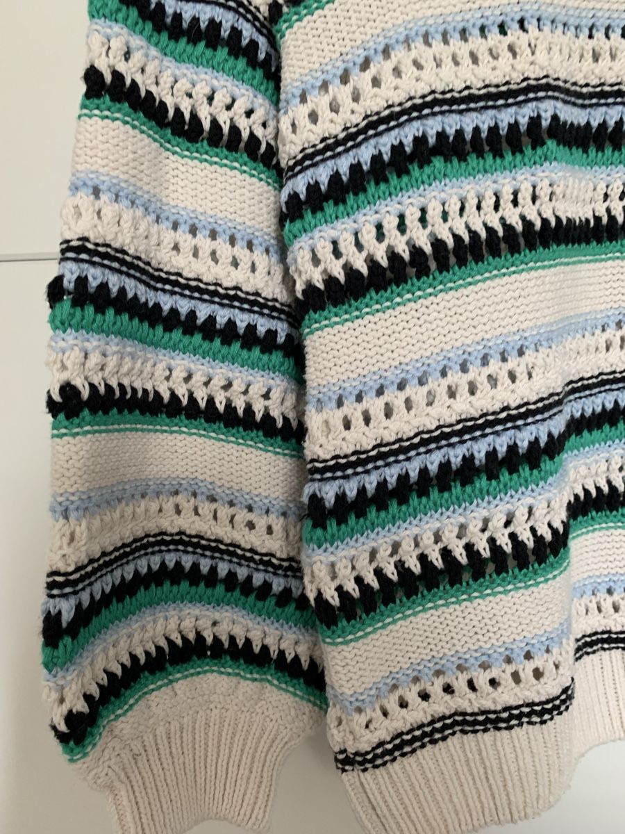 C&A Maglioni & Felpe: C&A Gestreifter Pullover Gr. L weiss grün blau Strickpullove – Nuovo (secondo la descrizione) da Mettmenstetten venduto da _4_YOU_ 2
