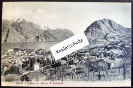 Alte Postkarte 18232 Lugano et Monte S. Salvatore
