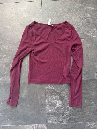 Langarmshirt V-Ausschnitt