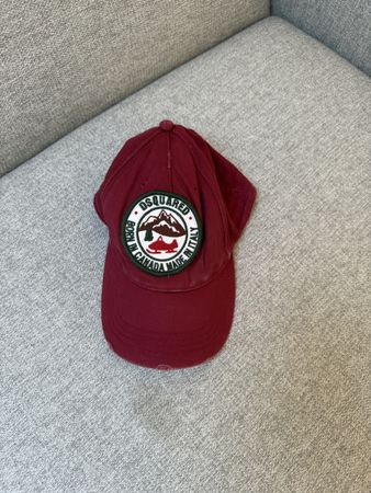 Dsquared2 Cap, bordeauxrot, Neu