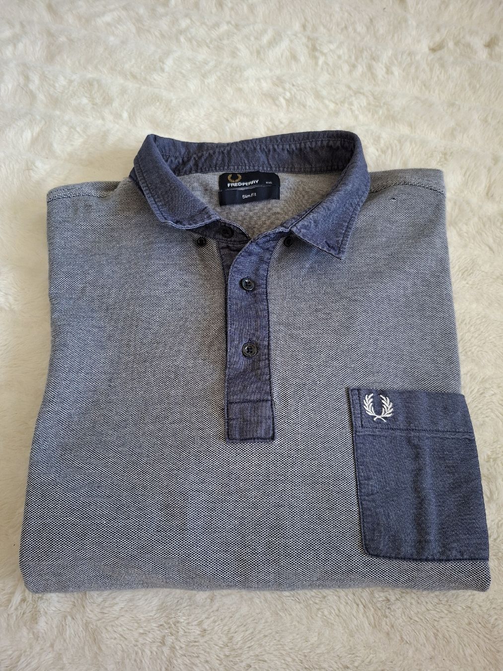 Fred Perry Magliette Polo: Fred Perry Polo bleu taille XL  – Usato da Renens VD venduto da ser_j2fn